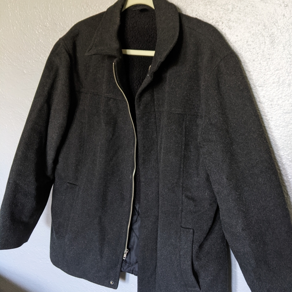 J. Crew Factory Dark Gray Pea Coat